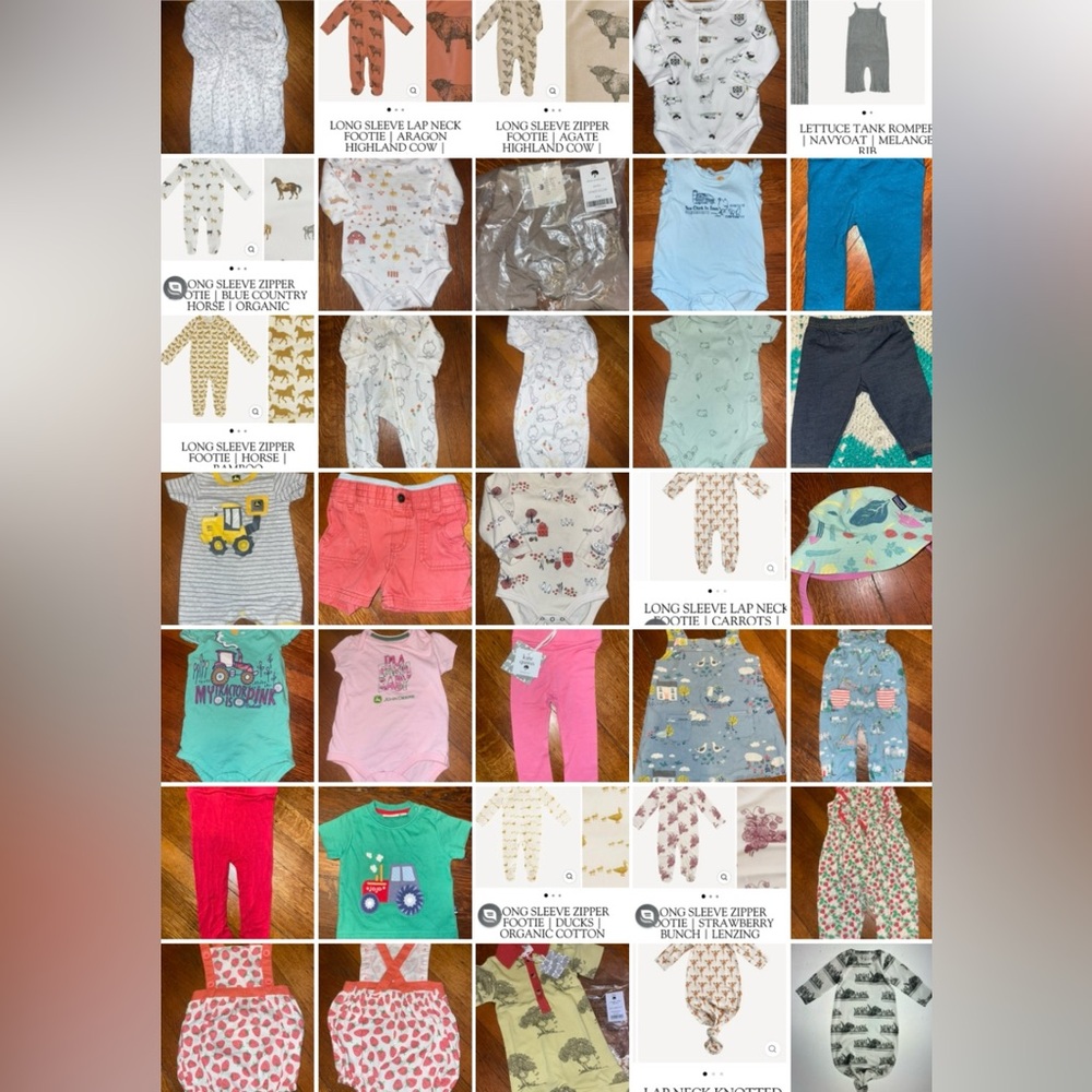 21 pc farm animal baby toddler outfit clothes bundle lot nb - 12 mo $285BeST